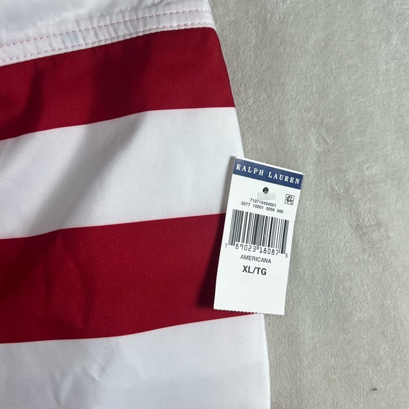 NWT Polo Ralph Lauren XL Stars and Stripes USA American Swim Shorts Trunks - Picture 6 of 8